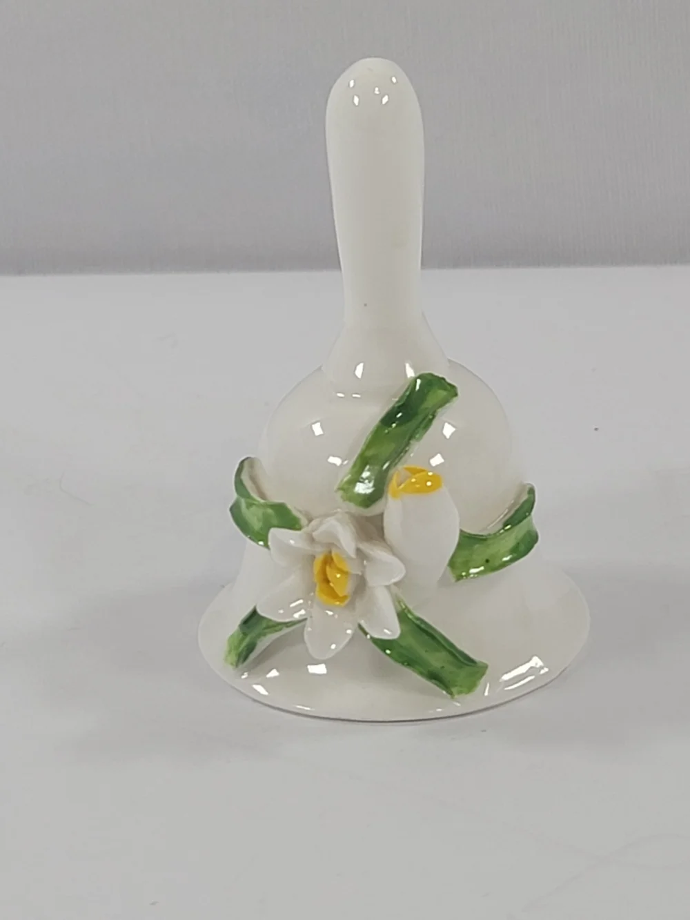 Vintage Porcelain Bell Materpiece Bone China Flower Design Collectibles